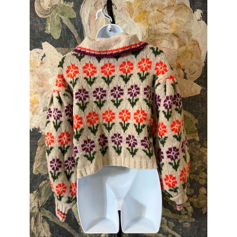 New Free People Frills Softspun Sweater Size Xs - Picture 7 of 11